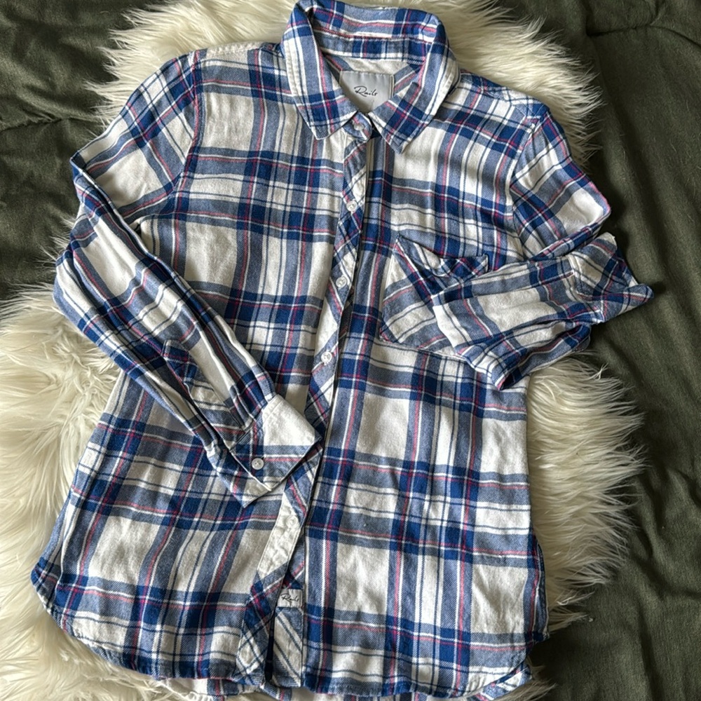 A N T H R O P O L O G I E Rails Plaid Coastal Cow… - image 3